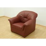 Reduzierte Karminrote Domo Polstermöbel Nachhaltige Sessel mit Hocker aus Kunstleder Breite 50-100cm, Höhe 50-100cm, Tiefe 50-100cm 