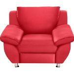 Reduzierte Rote Moderne Domo Polstermöbel Nachhaltige Ohrensessel aus Kunstleder Breite 100-150cm, Höhe 50-100cm, Tiefe 50-100cm 