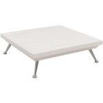 Reduzierte Weiße Moderne Domus Ventures Quadratische Lounge Tische aus Aluminium Breite 50-100cm, Höhe 0-50cm, Tiefe 50-100cm 