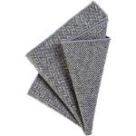 Graue Karo DonDon Rechteckige Einstecktücher aus Tweed für Herren Einheitsgröße 