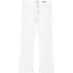 Weiße DONDUP Boot Cut Jeans für Kinder mit Reißverschluss aus Baumwolle für Mädchen 