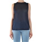 Reduzierte Marineblaue Unifarbene Sportliche DONDUP One Shoulder One Shoulder Shirts für Damen Größe S für den für den Sommer 