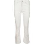 Reduzierte Weiße Bestickte DONDUP Slim Fit Jeans mit Reißverschluss aus Denim für Damen 