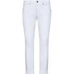 Dondup, Weiße Skinny-Fit Jeans mit Logo-Plakette White, Herren, Größe: W31