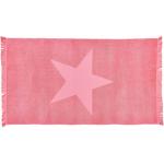 Pinke Sterne Saunatücher & Saunahandtücher aus Baumwolle maschinenwaschbar 90x160 