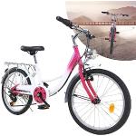 Donened 20 Zoll Kinderfahrrad, 6-Gang Fahrräder mit Schutzblech und Lampe Cityräder Cruiser Bike Kinder & Jugendrad für Höhe von 57-64 Zoll