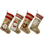 1-12er Weihnachtsstrumpf Nikolausstrumpf Geschenktasche Socken Weihnachtsdekor