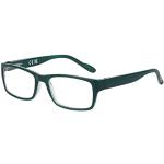 Grüne Rechteckige Vollrand Brillen aus Kunststoff Blaulichtschutz für Herren 