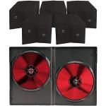 Schwarze PEARL DVD-Hüllen & Bluray-Hüllen aus Kunststoff 50-teilig 