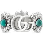Blaue Motiv Gucci Topas Ringe mit Ländermotiv aus Silber für Herren 