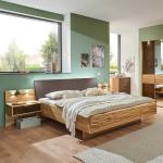 Hellbraune Moderne Franco Möbel Rechteckige Ausziehbetten & Tandembetten aus Massivholz 180x210 