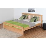 Hellbraune Moderne STEINER Betten mit Matratze aus Massivholz 200x200 
