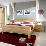 Hellbraune Franco Möbel Rechteckige Betten mit Bettkasten aus Massivholz 200x200 Breite 150-200cm, Höhe 100-150cm, Tiefe 200-250cm 