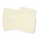 Cremefarbene Buttinette Klappkarten & Faltkarten DIN A6 aus Papier 10-teilig 