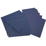 Marineblaue Buttinette Klappkarten & Faltkarten DIN A6 aus Papier 10-teilig 