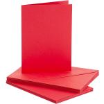Rote Buttinette Klappkarten & Faltkarten DIN A6 aus Papier 10-teilig 
