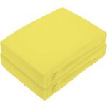 Gelbe Spannbettlaken & Spannbetttücher aus Frottee trocknergeeignet 2-teilig 