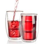 Cocktailgläser aus Glas doppelwandig 2-teilig 