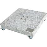 DOPPLER Granitplatte 80x80 cm, rollbar, 140kg grau