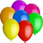Bunte Luftballons biologisch abbaubar 50-teilig zum Karneval / Fasching 
