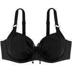 Schwarze Dorina Bikini-Tops in 90D gepolstert für Damen 