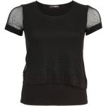 Reduzierte Schwarze Elegante Kurzärmelige Doris Streich T-Shirts aus Jersey für Damen Größe L Große Größen 