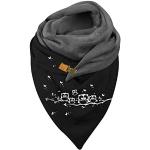 Schwarze Sterne Elegante Schlauchschals & Loop-Schals mit Knopf aus Wolle für Damen Einheitsgröße für den für den Herbst 