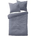Marineblaue Dormisette Baumwollbettwäsche aus Baumwolle 155x220 