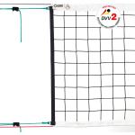 Dost Volleyball-Turniernetz Dvv-2, Stahlseil, 4 Mm Volleyball Netz schwarz One Size