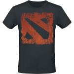 DOTA 2 - Gaming T-Shirt - Logo - S bis XXL - für Männer - Größe M - schwarz - EMP exklusives Merchandise