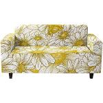 Goldene Sofahussen & Sofabezüge mit Blumenmotiv 