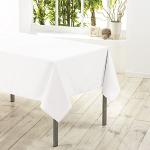 Reduzierte Weiße Unifarbene Douceur d'Intérieur Rechteckige Tischdecken aus Textil 