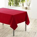 Rote Unifarbene Douceur d'Intérieur Rechteckige Tischdecken aus Polyester 