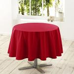 Reduzierte Rote Unifarbene Douceur d'Intérieur Runde Runde Tischdecken 180 cm aus Polyester 