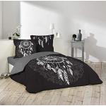 Schwarze Douceur d'Intérieur Bettwäsche Sets & Bettwäsche Garnituren aus Baumwolle maschinenwaschbar 200x200 3-teilig 