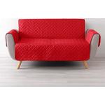Rote Unifarbene Douceur d'Intérieur Sofaüberwürfe & Sofaschoner aus Polyester maschinenwaschbar 