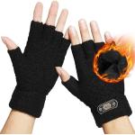 Reduzierte Schwarze Fingerlose Handschuhe & Halbfinger-Handschuhe für Herren Einheitsgröße für den für den Winter 