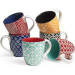 Reduzierte Bunte Moderne Kaffeetassen-Sets aus Porzellan 6-teilig 6 Personen 