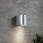 Silberne Moderne KS Verlichting Außenwandleuchten & Außenwandlampen aus Metall GU10 