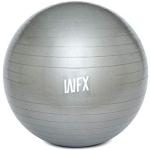#DoYourFitness Gymnastikball | Vielseitiges Fitnesstraining für Rücken, Bauch etc. | Stabil als Sitzball für gesunde Haltung | Anti-Burst-System für Ihr Workout [Silber - 85cm]