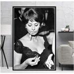 Schwarze Sophia Loren Bilder & Wandbilder glänzend 60x40 