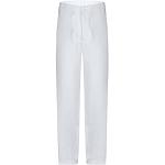 Weiße Unifarbene Atmungsaktive Chino Hosen für Kinder mit Reißverschluss für Jungen Größe 170 