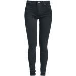 Schwarze Super Skinny Dr Denim Plenty Skinny Jeans mit Reißverschluss aus Denim für Damen Größe XS 