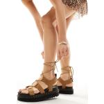 Dr. Martens Römersandalen & Gladiator Sandalen mit Schnürsenkel aus Leder für Damen Größe 43 