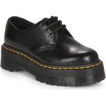 Reduzierte Schwarze Business Dr. Martens 1461 Quad Nachhaltige Derby Schuhe aus Leder für Damen Übergrößen mit Absatzhöhe 5cm bis 7cm 