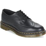 Reduzierte Schwarze Business Dr. Martens Derby Schuhe aus Leder für Damen Größe 43 mit Absatzhöhe bis 3cm 