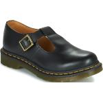 Reduzierte Schwarze Business Dr. Martens Derby Schuhe aus Leder für Damen Größe 38 mit Absatzhöhe 3cm bis 5cm 