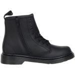Schwarze Dr. Martens Ankle Boots & Klassische Stiefeletten mit Reißverschluss aus Leder für Kinder Größe 31 