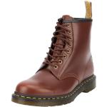 DR. MARTENS Unisex 8 Eye Boots, Brown Norfolk Flat & Brown Borg Fleece, 44 EU