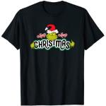 Schwarze Der Grinch T-Shirts mit Weihnachts-Motiv für Damen Größe S für den für den Sommer 